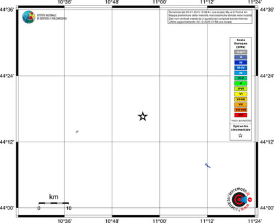 Mappa EMS - territori località