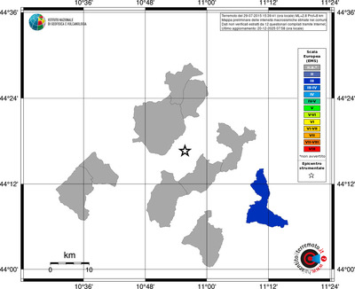 Mappa EMS - territori comuni