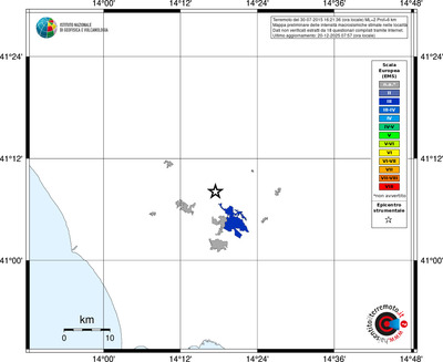 Mappa EMS - territori località
