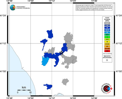 Mappa EMS - territori comuni