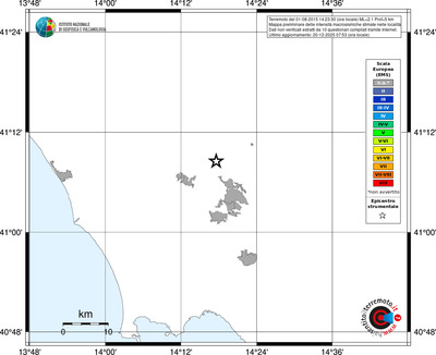 Mappa EMS - territori località