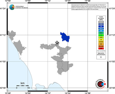 Mappa EMS - territori comuni