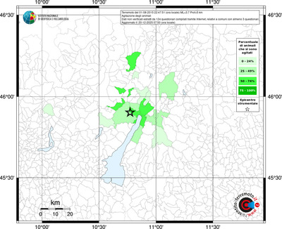 Mappa territorio comunale con almeno 3 questionari