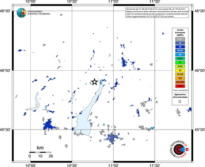 Mappa EMS - territori località