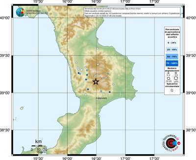 Mappa comuni con almeno 3 questionari