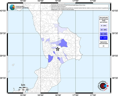 Mappa territorio comunale con almeno 3 questionari