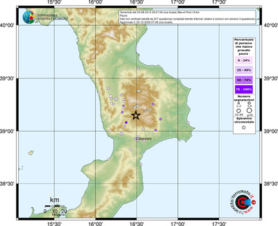 Mappa comuni con almeno 3 questionari