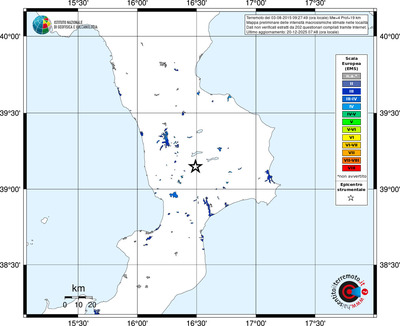 Mappa EMS - territori località