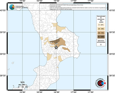 Mappa territorio comunale con almeno 3 questionari