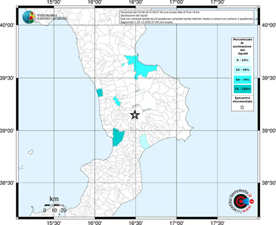 Mappa territorio comunale con almeno 3 questionari