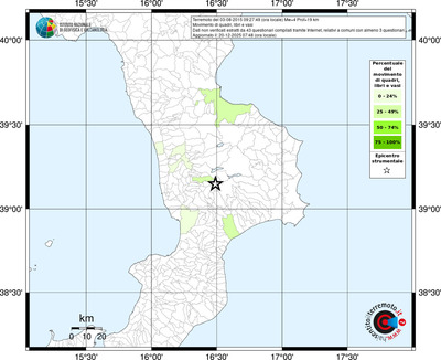 Mappa territorio comunale con almeno 3 questionari