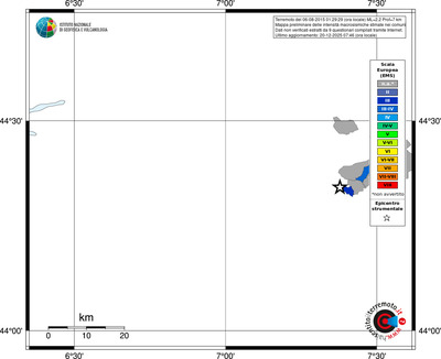 Mappa EMS - territori comuni