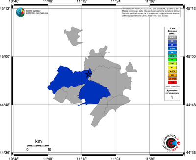 Mappa EMS - territori comuni