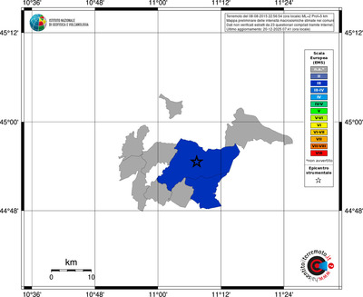 Mappa EMS - territori comuni