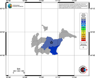 Mappa MCS - territori comuni