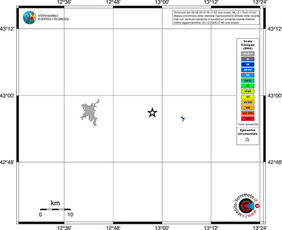 Mappa EMS - territori località