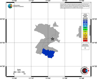 Mappa EMS - territori comuni