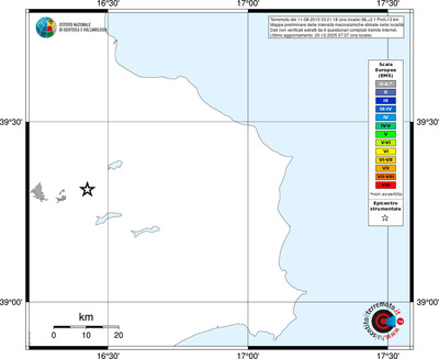 Mappa EMS - territori località