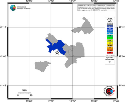 Mappa EMS - territori comuni