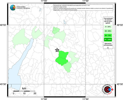 Mappa territorio comunale con almeno 3 questionari