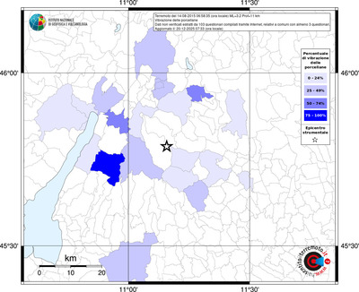 Mappa territorio comunale con almeno 3 questionari