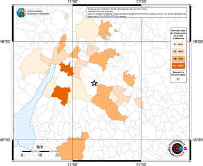 Mappa territorio comunale con almeno 3 questionari