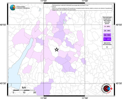 Mappa territorio comunale con almeno 3 questionari