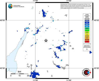 Mappa EMS - territori località