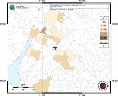 Mappa territorio comunale con almeno 3 questionari