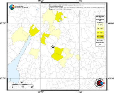 Mappa territorio comunale con almeno 3 questionari