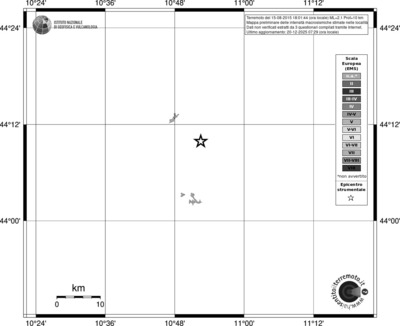 Mappa EMS - territori località