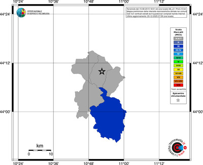 Mappa MCS - territori comuni