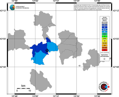 Mappa MCS - territori comuni