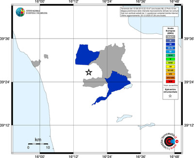 Mappa EMS - territori comuni