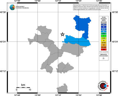Mappa EMS - territori comuni