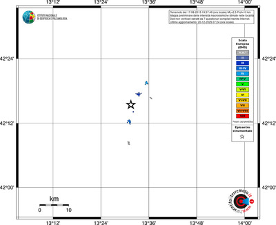 Mappa EMS - territori località