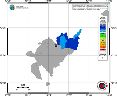 Mappa EMS - territori comuni