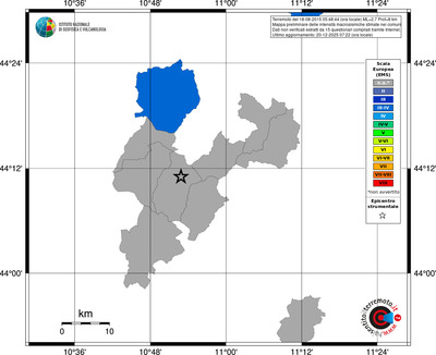 Mappa EMS - territori comuni