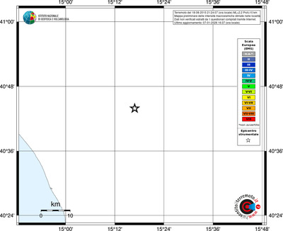 Mappa EMS - territori località