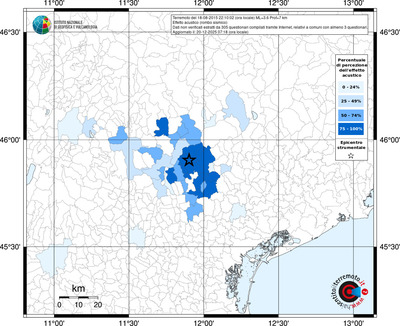 Mappa territorio comunale con almeno 3 questionari