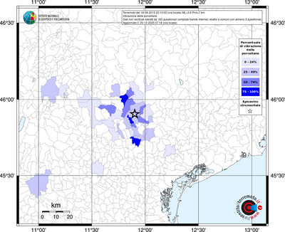 Mappa territorio comunale con almeno 3 questionari