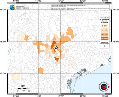 Mappa territorio comunale con almeno 3 questionari