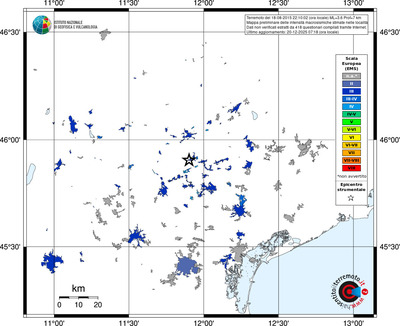 Mappa EMS - territori località