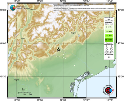 Mappa comuni con almeno 3 questionari