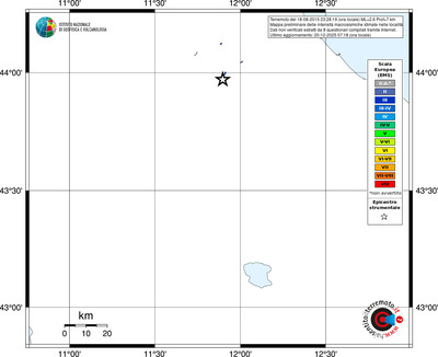 Mappa EMS - territori località
