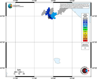 Mappa EMS - territori comuni