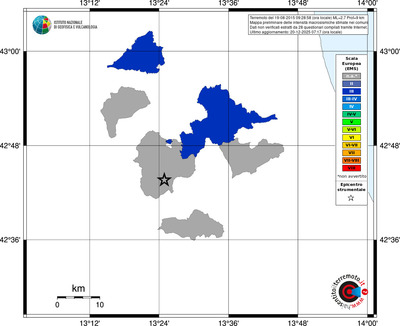 Mappa EMS - territori comuni