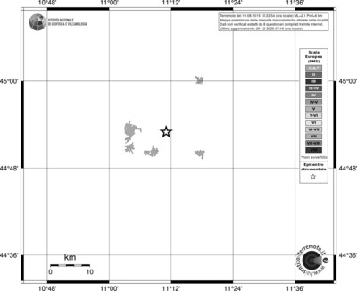 Mappa EMS - territori località