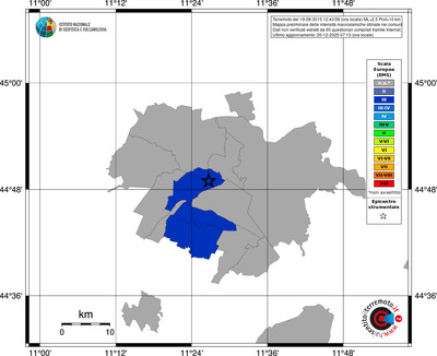 Mappa EMS - territori comuni