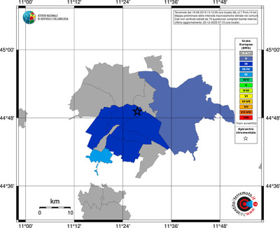 Mappa EMS - territori comuni